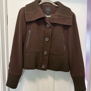 Express Brown Bomber Jacket